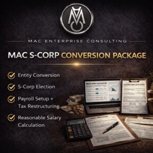 MAC S-Corp Conversion Package