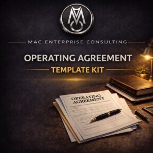 Operating Agreement Template Kit