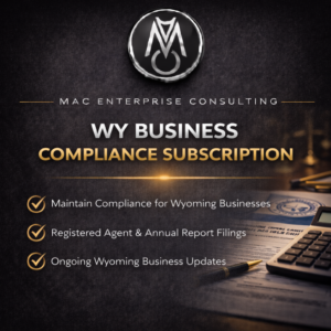 WY Business Compliance Subscription