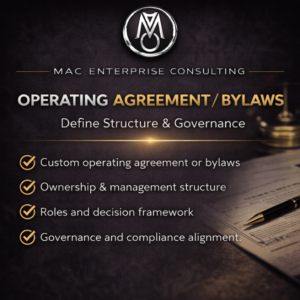 Operating Agreement / Bylaws
