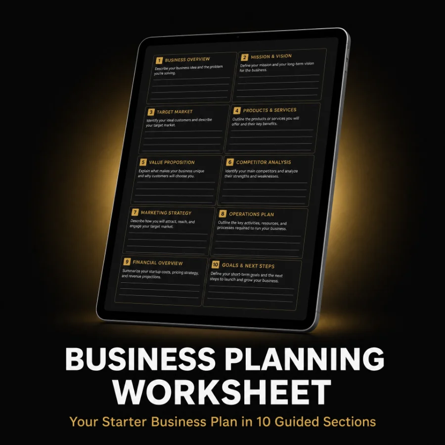 Business Planning Worksheet